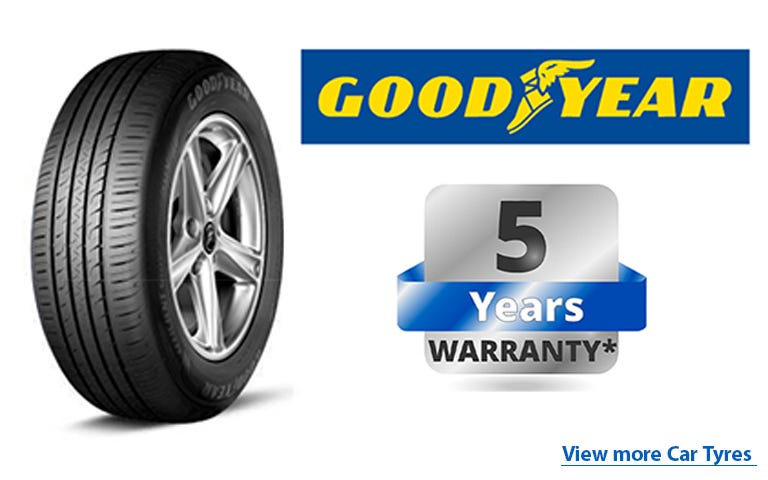 Goodyear Tyre Warranty Period,Types of Goodyear tyre warranty , Essential Documents for Warranty Claim , Warranty card , Types of Goodyear tyre warranty , Goodyear tyre warrranty in india